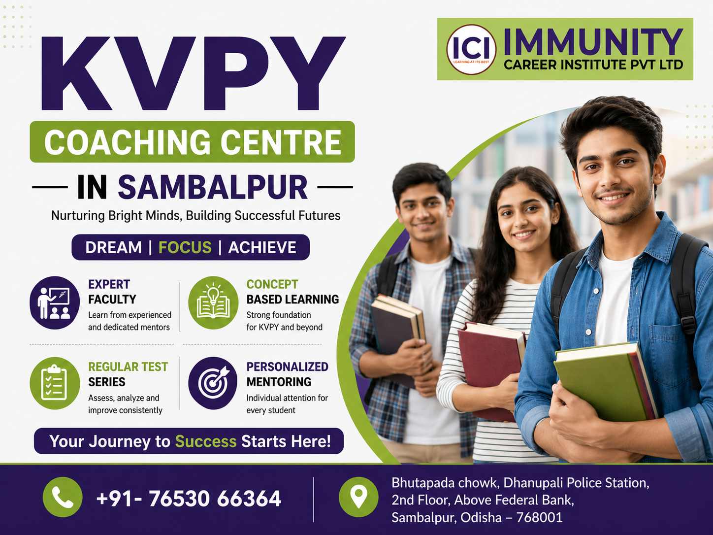 KVPY Coaching Centre in Sambalpur – Build a Strong Foundation for Your Science Career