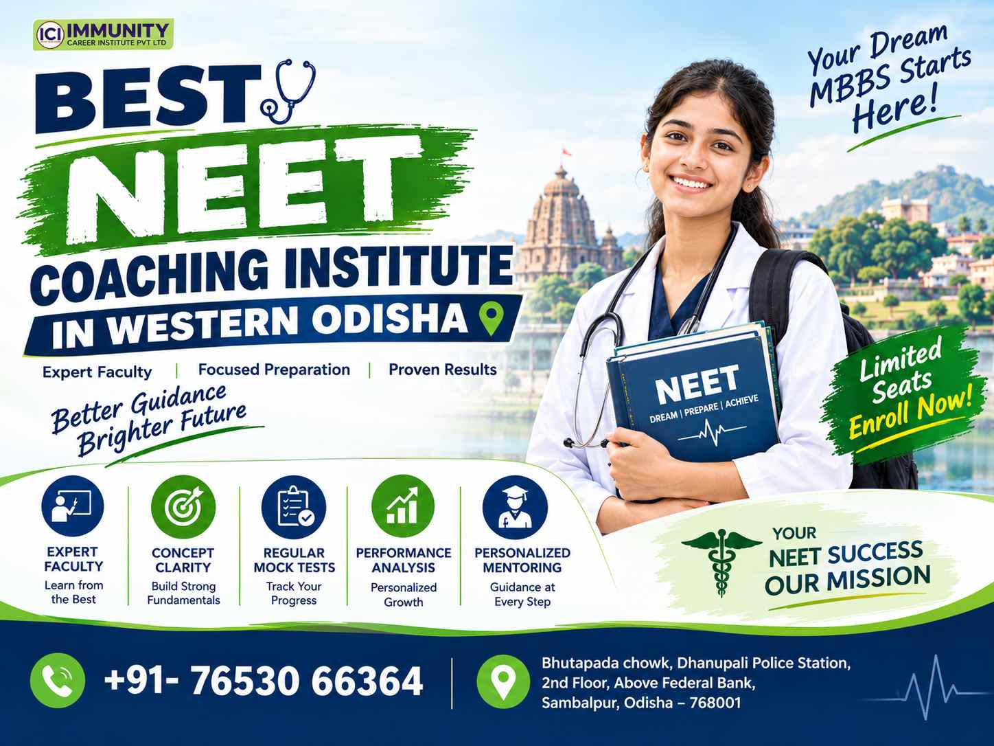 Best NEET Coaching Institute in Western Odisha for Focused Medical Entrance Preparation